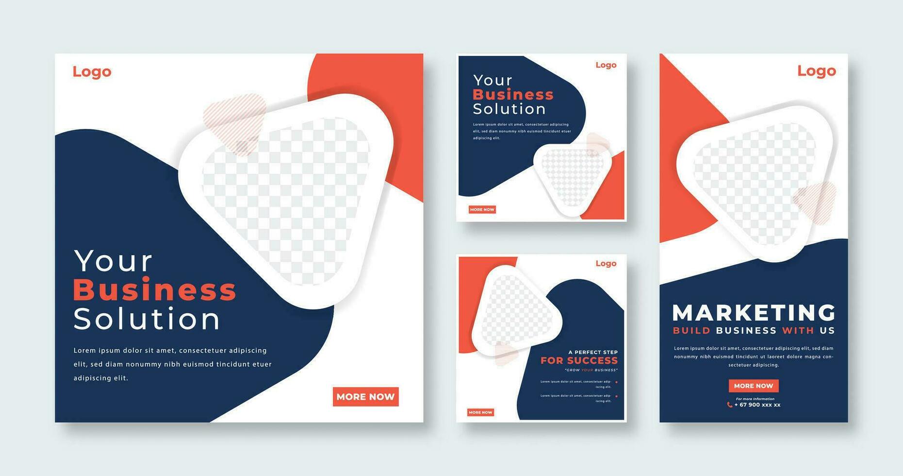 Digital Marketing Agency Social Media Post for Online Marketing Promotion Banner, Story and Web Internet Ads Flyer vector