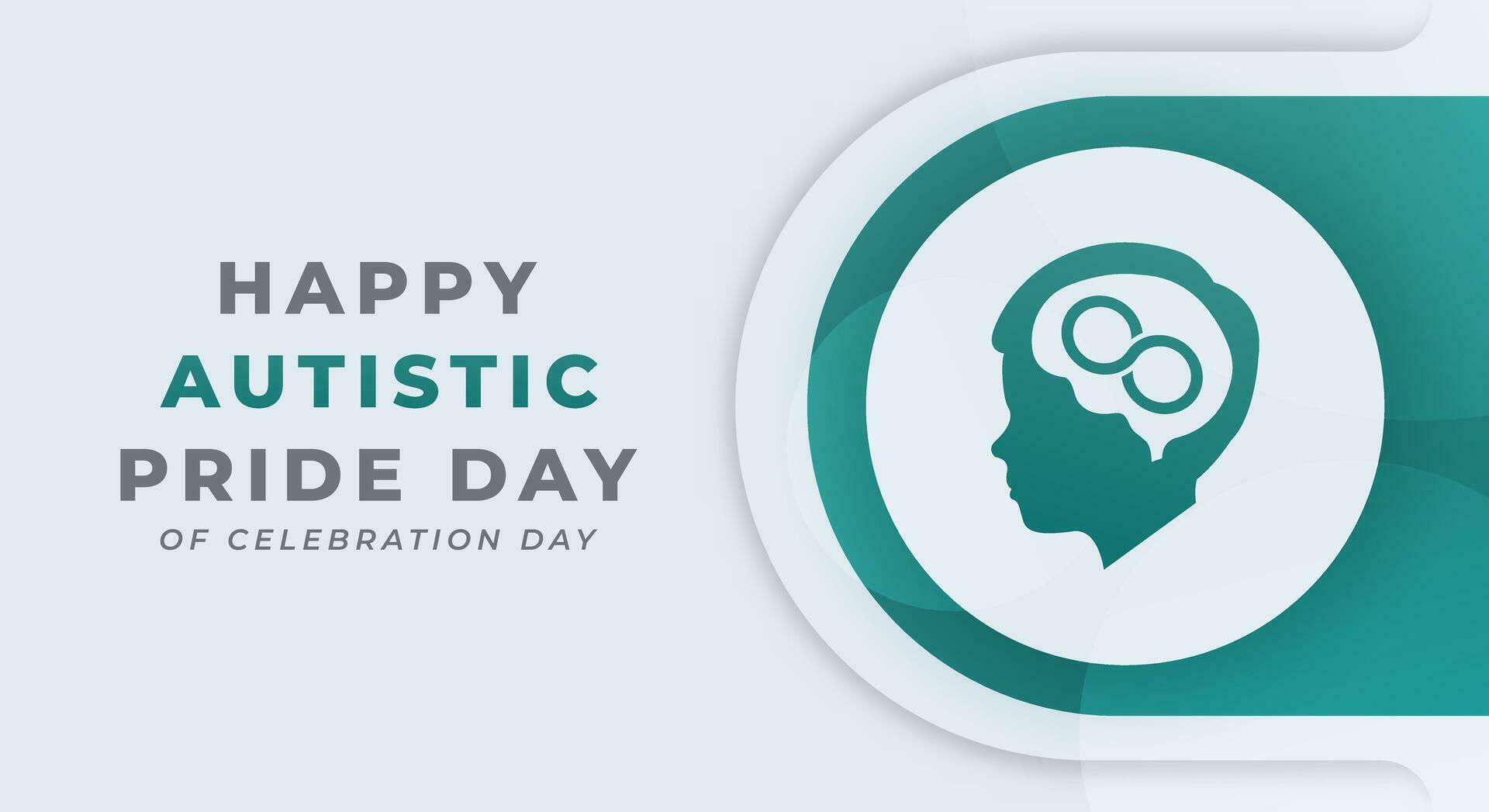 Autistic Pride Day Celebration Vector Design Illustration for