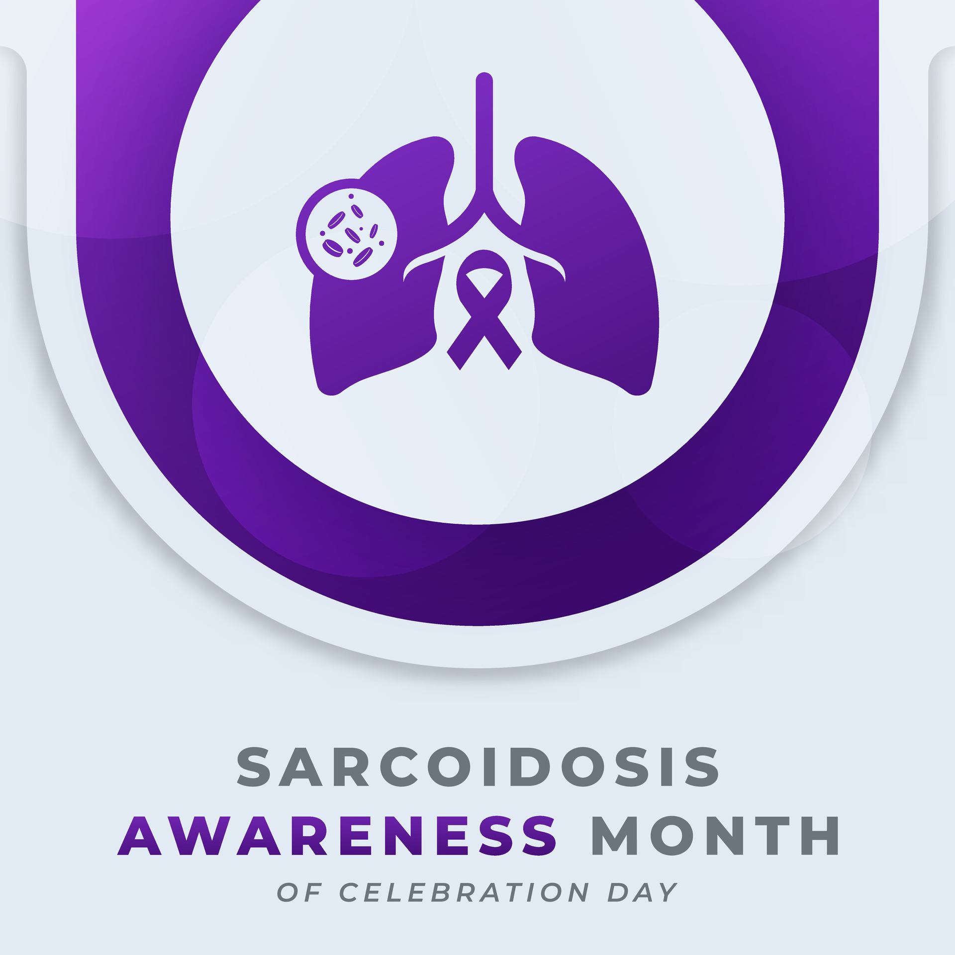 Sarcoidosis Awareness Month Celebration Vector Design Illustration for