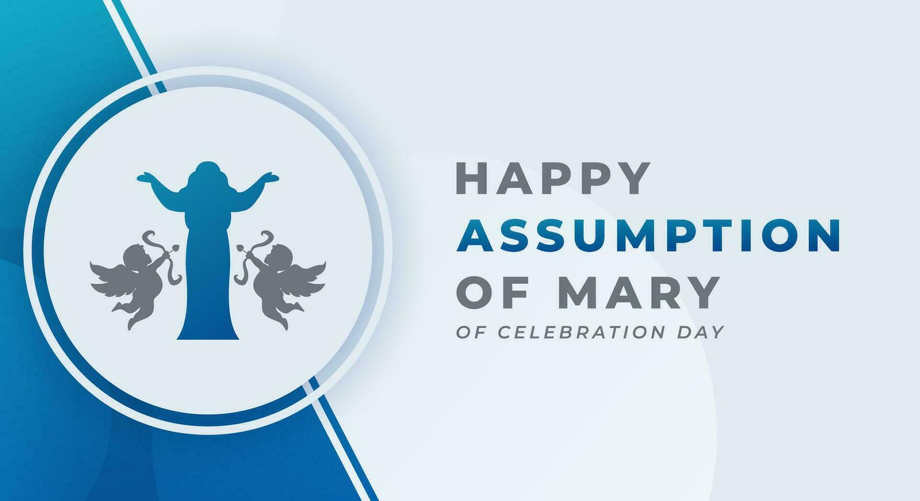 Assumption of Mary Celebration Vector Design Illustration for Background, Poster, Banner, Advertising, Greeting Card