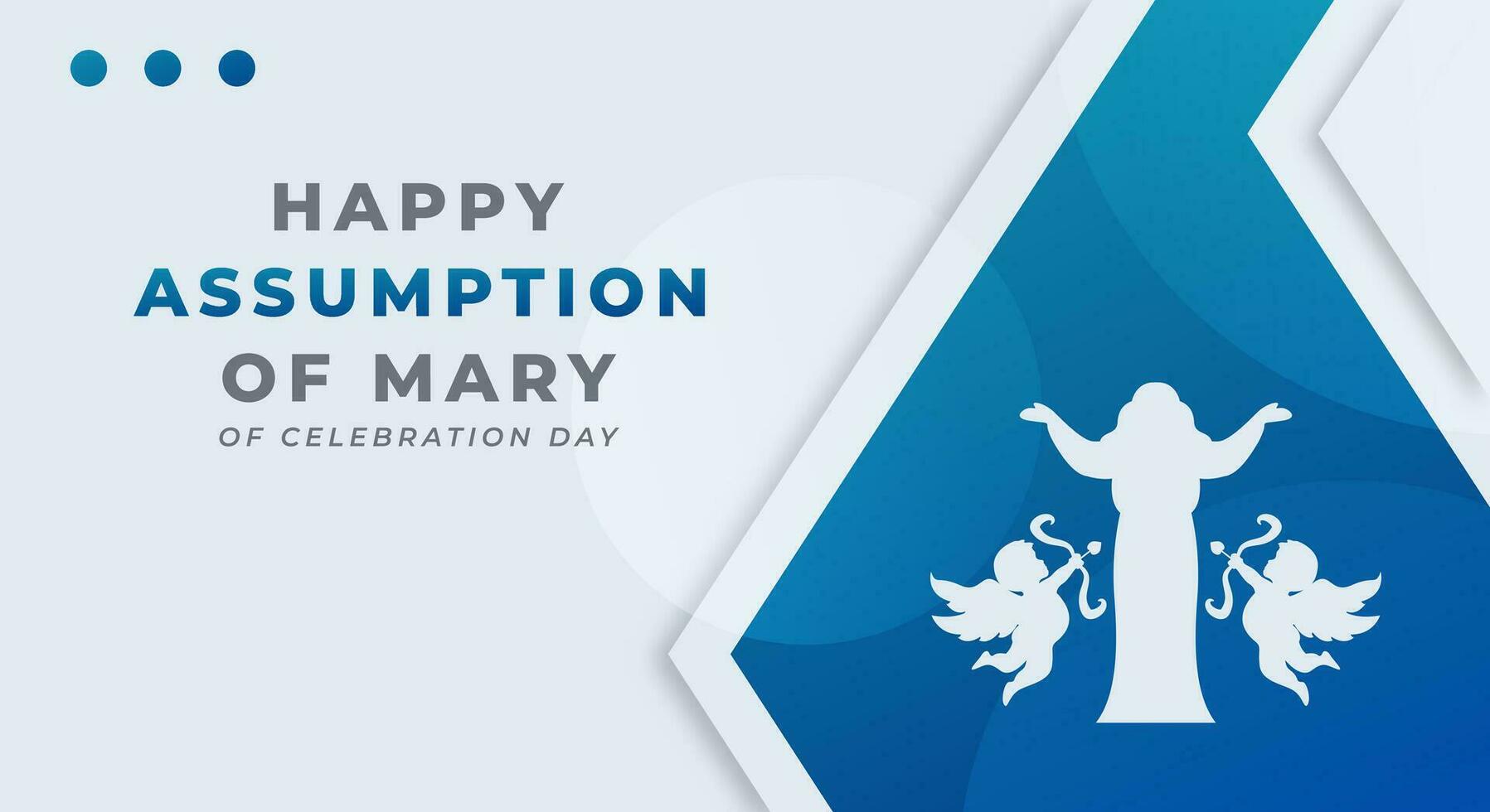 Assumption of Mary Celebration Vector Design Illustration for Background, Poster, Banner, Advertising, Greeting Card