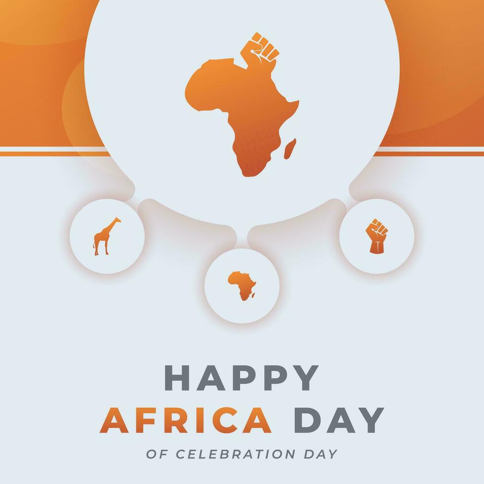 Africa Day Celebration Vector Design Illustration for Background, Poster, Banner, Advertising, Greeting Card