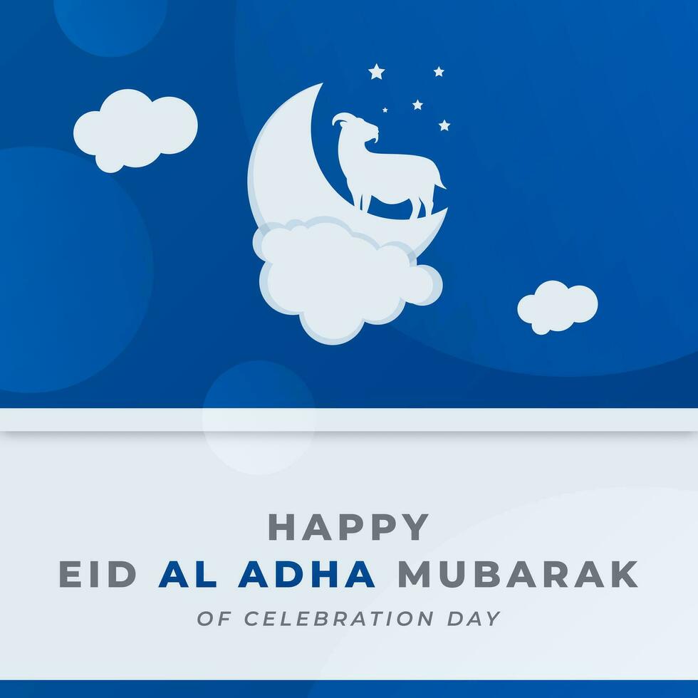 eid Alabama adha Mubarak celebracion vector diseño ilustración para fondo, póster, bandera, publicidad, saludo tarjeta