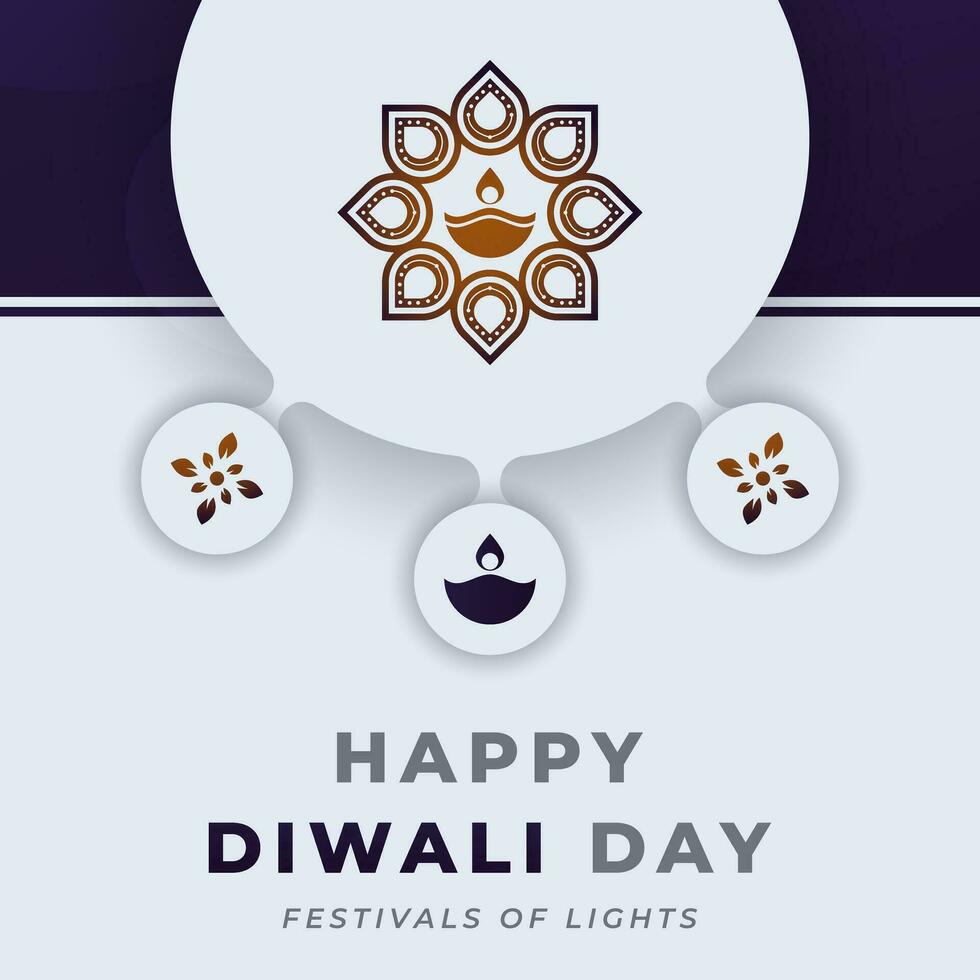 Happy Diwali Day Celebration Vector Design Illustration for Background, Poster, Banner, Advertising, Greeting Card