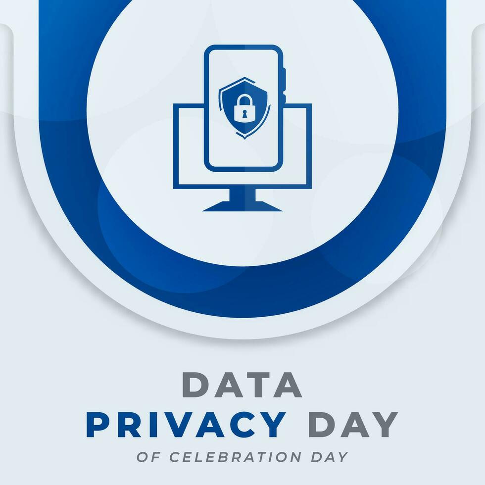 Data Privacy Day Celebration Vector Design Illustration for Background