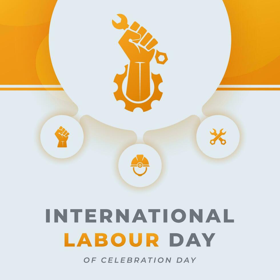 International Labor Day Celebration Vector Design Illustration for Background, Poster, Banner, Advertising, Greeting Card