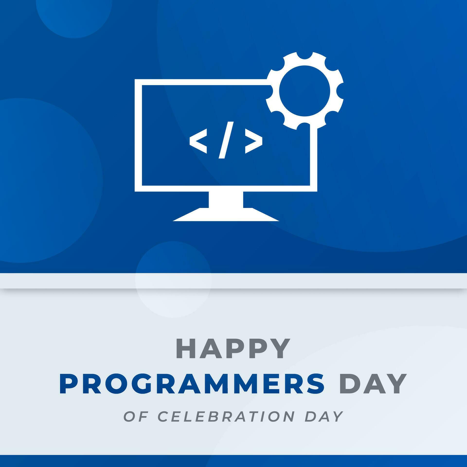 International Programmers Day Celebration Vector Design Illustration