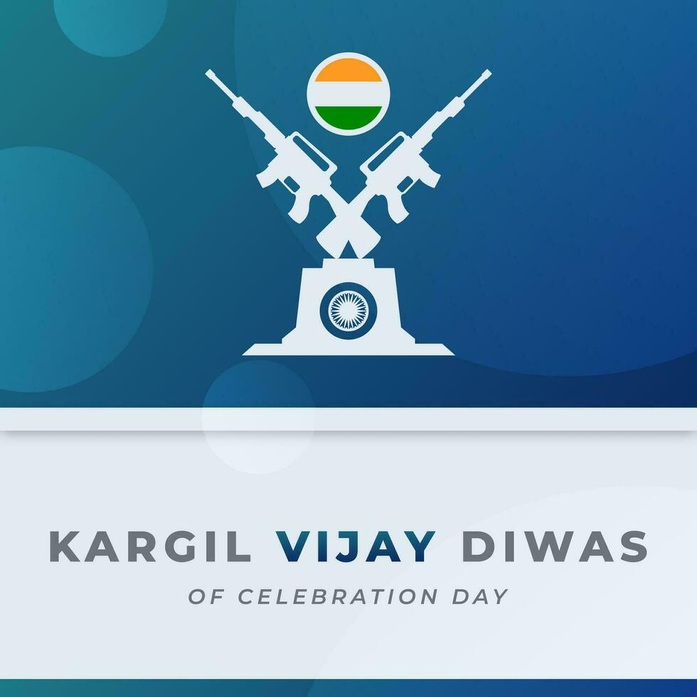 kargil vijay diwas celebracion vector diseño ilustración para fondo, póster, bandera, publicidad, saludo tarjeta
