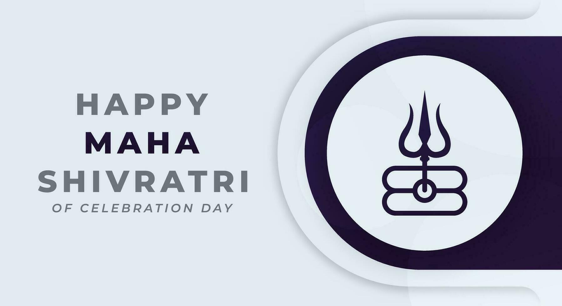 Happy Maha Shivratri Hindu Day Celebration Vector Design Illustration for Background, Poster, Banner, Advertising, Greeting Card