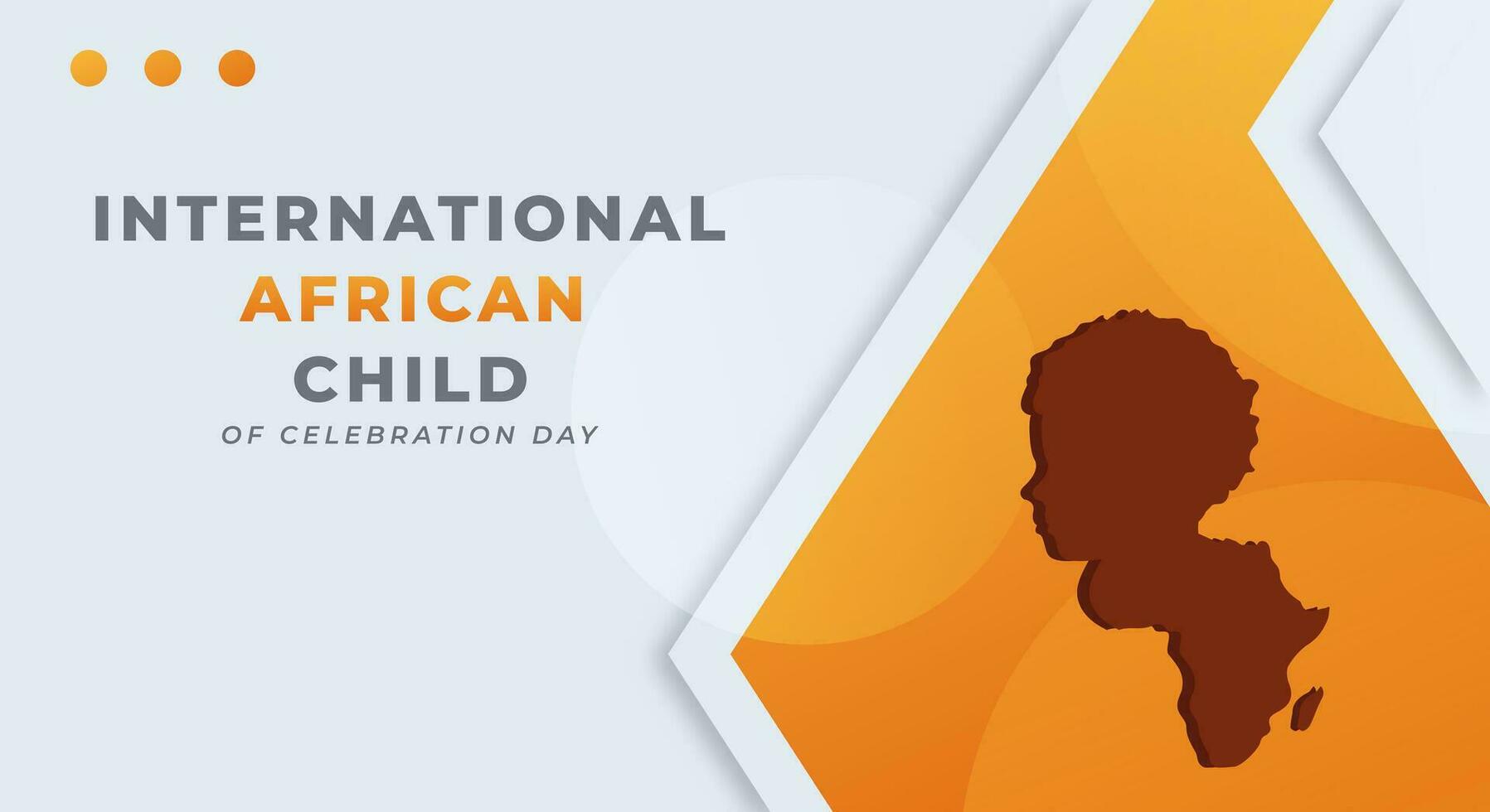 International African Child Day Celebration Vector Design Illustration for Background, Poster, Banner, Advertising, Greeting Card