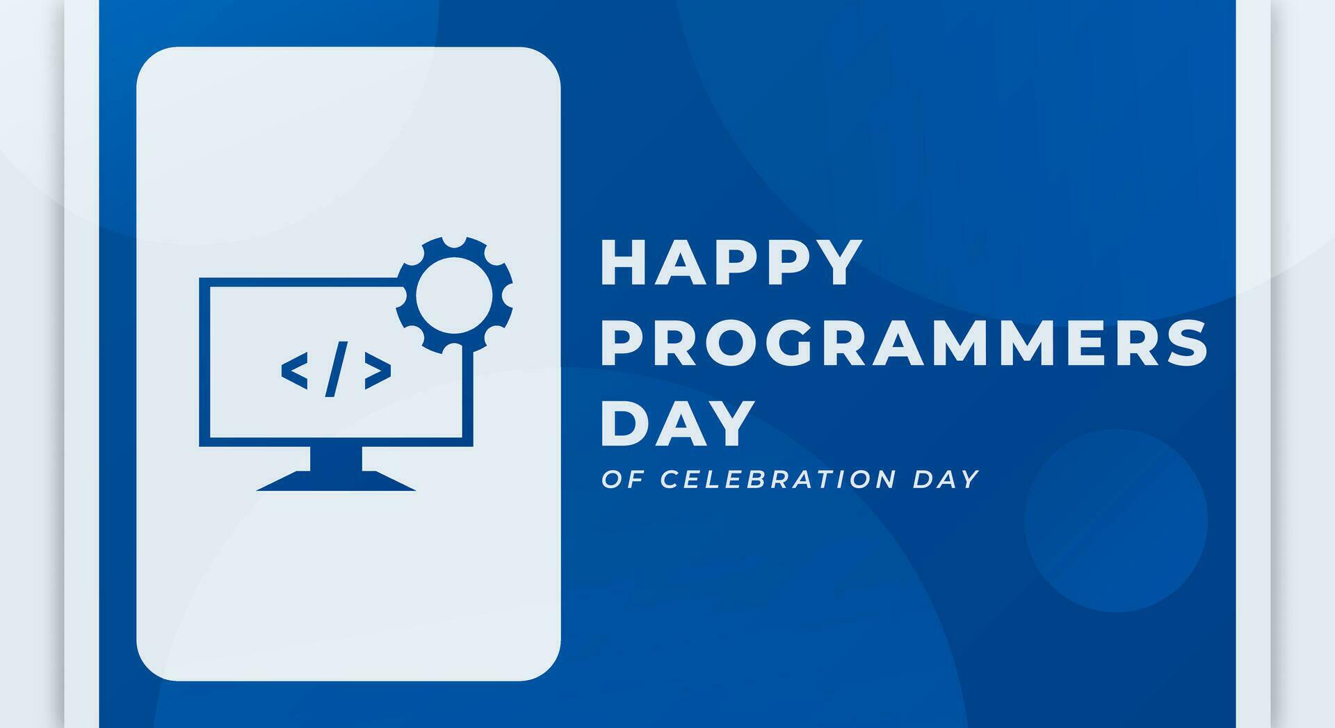 International Programmers Day Celebration Vector Design Illustration
