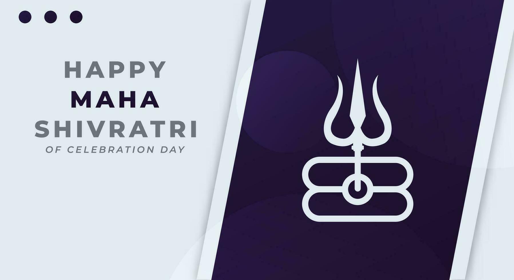 Happy Maha Shivratri Hindu Day Celebration Vector Design Illustration for Background, Poster, Banner, Advertising, Greeting Card