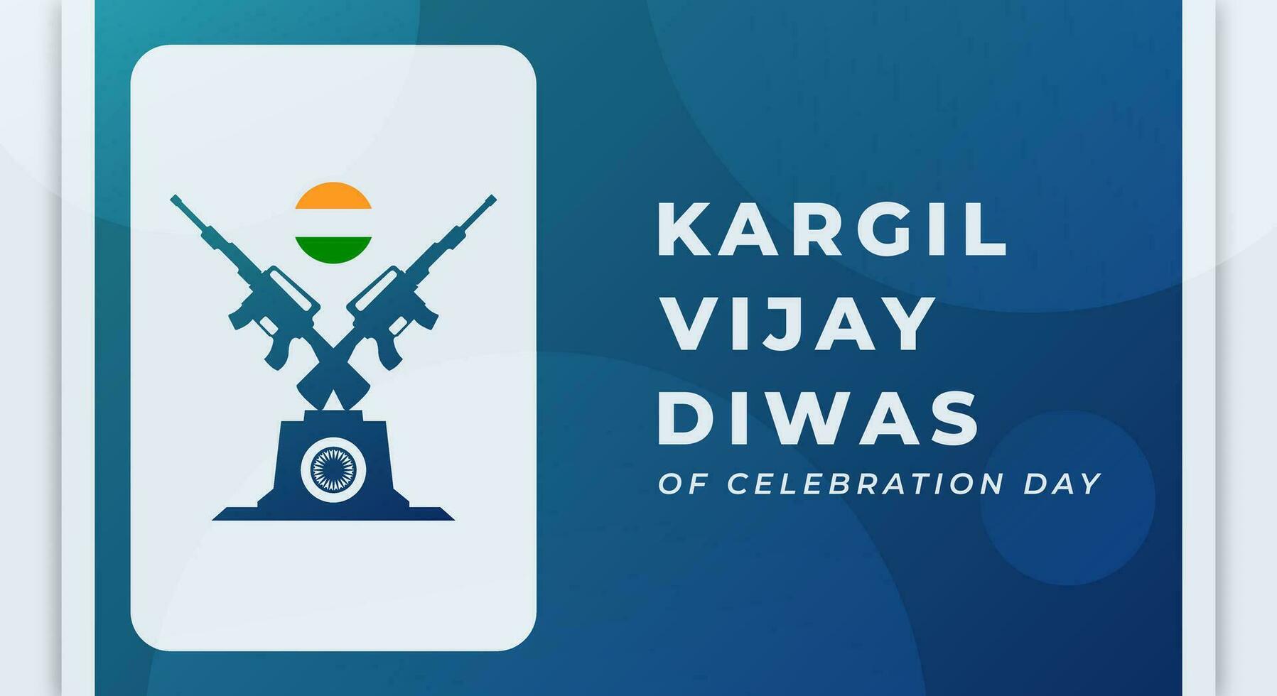 kargil vijay diwas celebracion vector diseño ilustración para fondo, póster, bandera, publicidad, saludo tarjeta