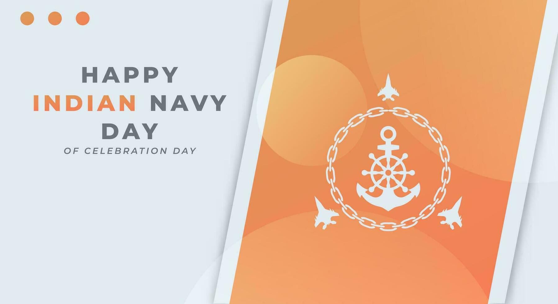 Indian Navy Day Celebration Vector Design Illustration for Background, Poster, Banner, Advertising, Greeting Card