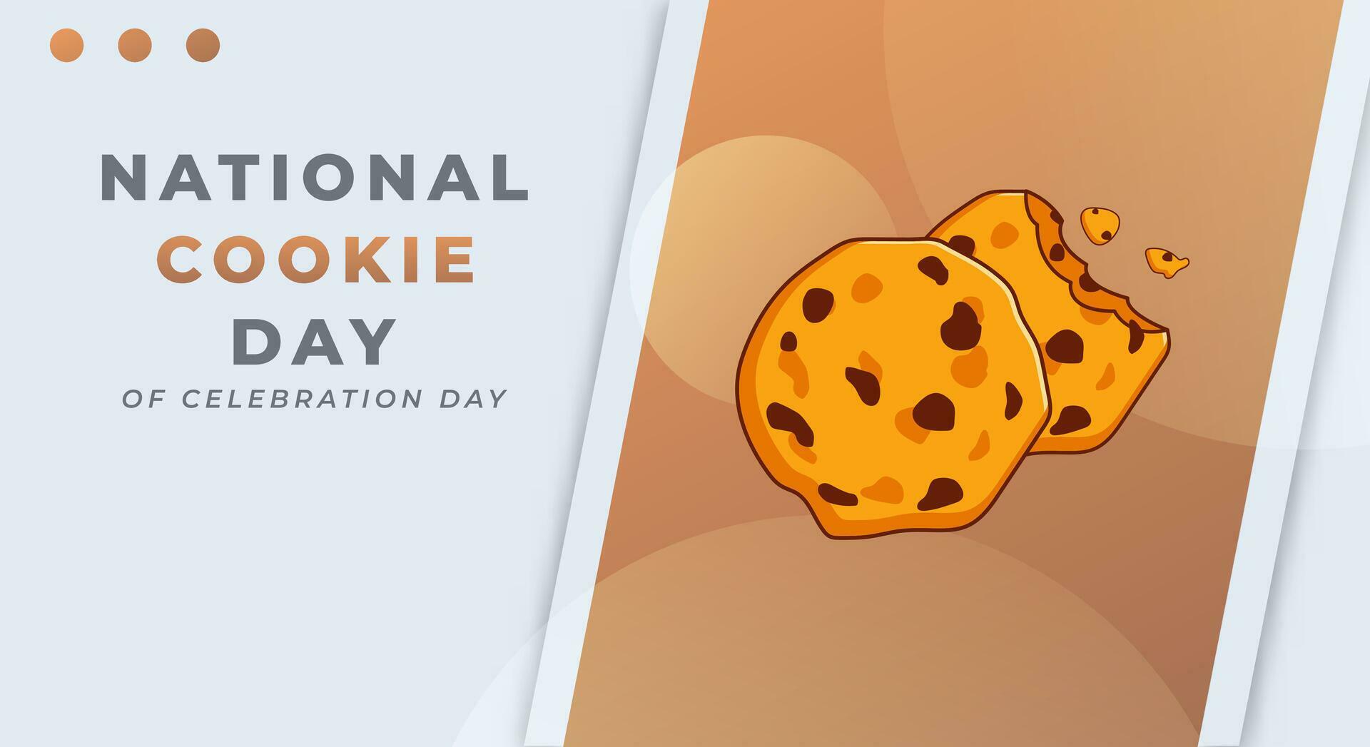 National Cookie Day Celebration Vector Design Illustration for