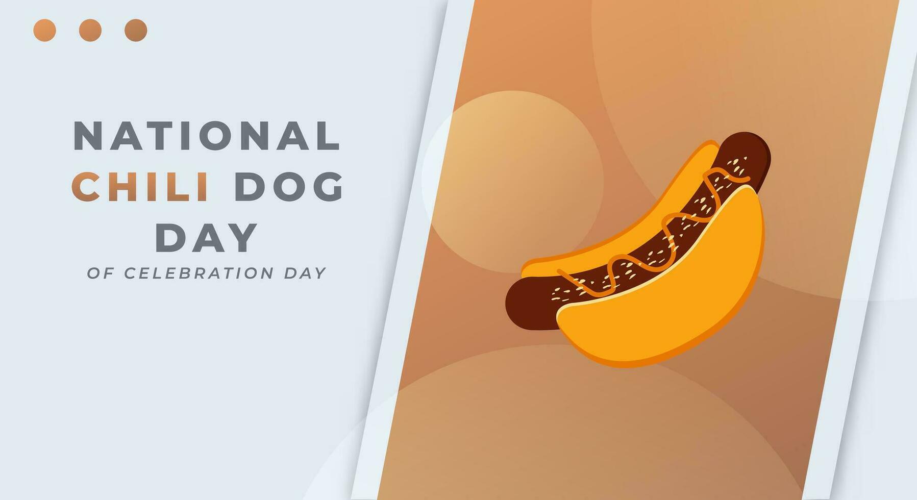 National Chili Dog Day Celebration Vector Design Illustration for Background, Poster, Banner, Advertising, Greeting Card