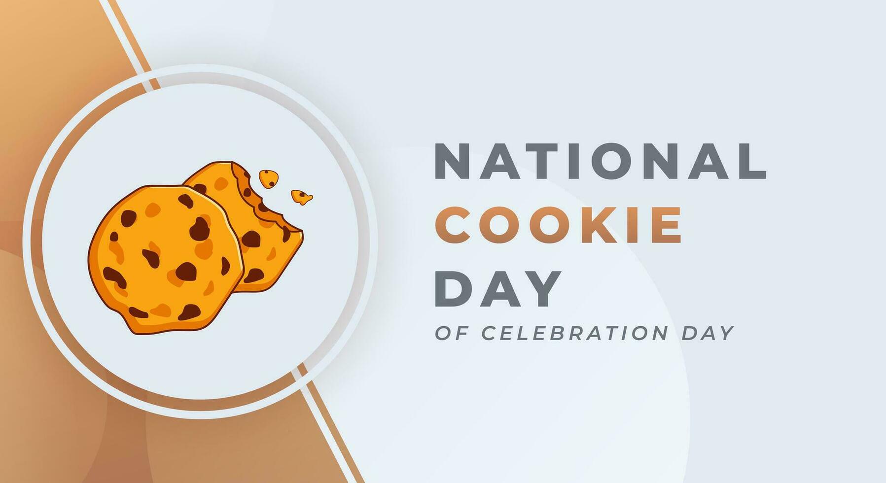 National Cookie Day Celebration Vector Design Illustration for