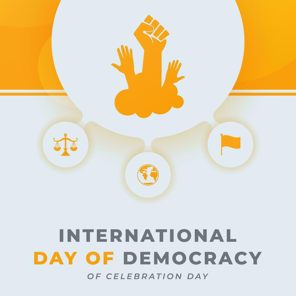 International Democracy Day Celebration Vector Design Illustration for Background, Poster, Banner, Advertising, Greeting Card