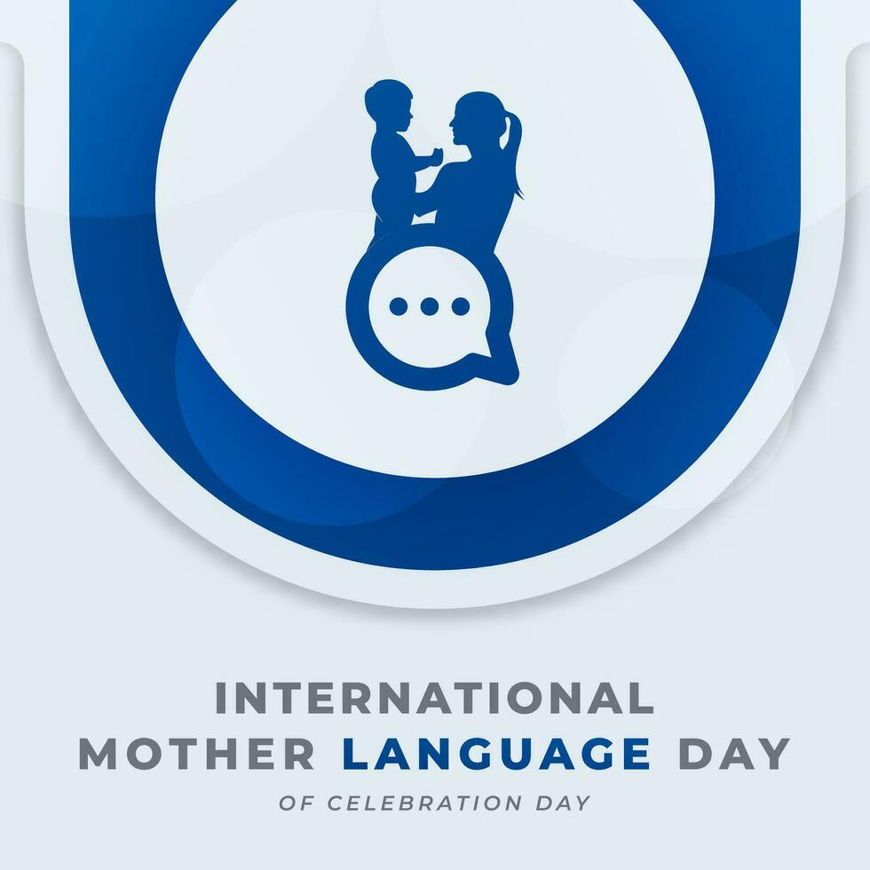 International Mother Language Day Celebration Vector Design Illustration for Background, Poster, Banner, Advertising, Greeting Card