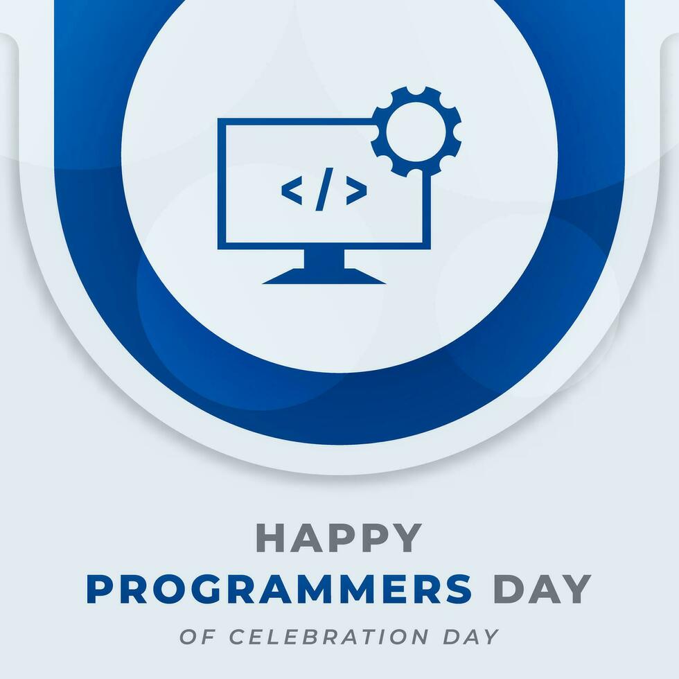 International Programmers Day Celebration Vector Design Illustration for Background, Poster, Banner, Advertising, Greeting Card