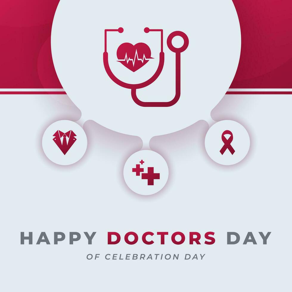 International Doctor's Day Celebration Vector Design Illustration for Background, Poster, Banner, Advertising, Greeting Card