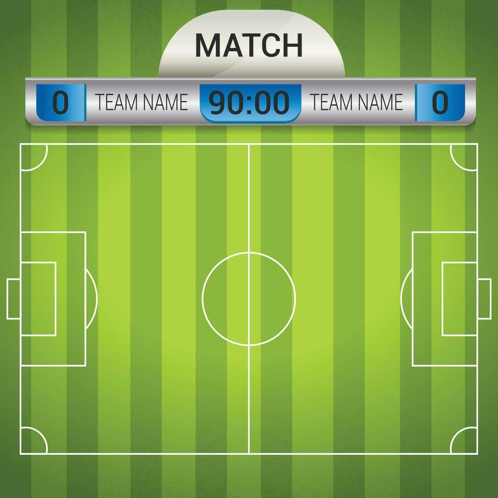 Soccer Stadium with Green Color vector