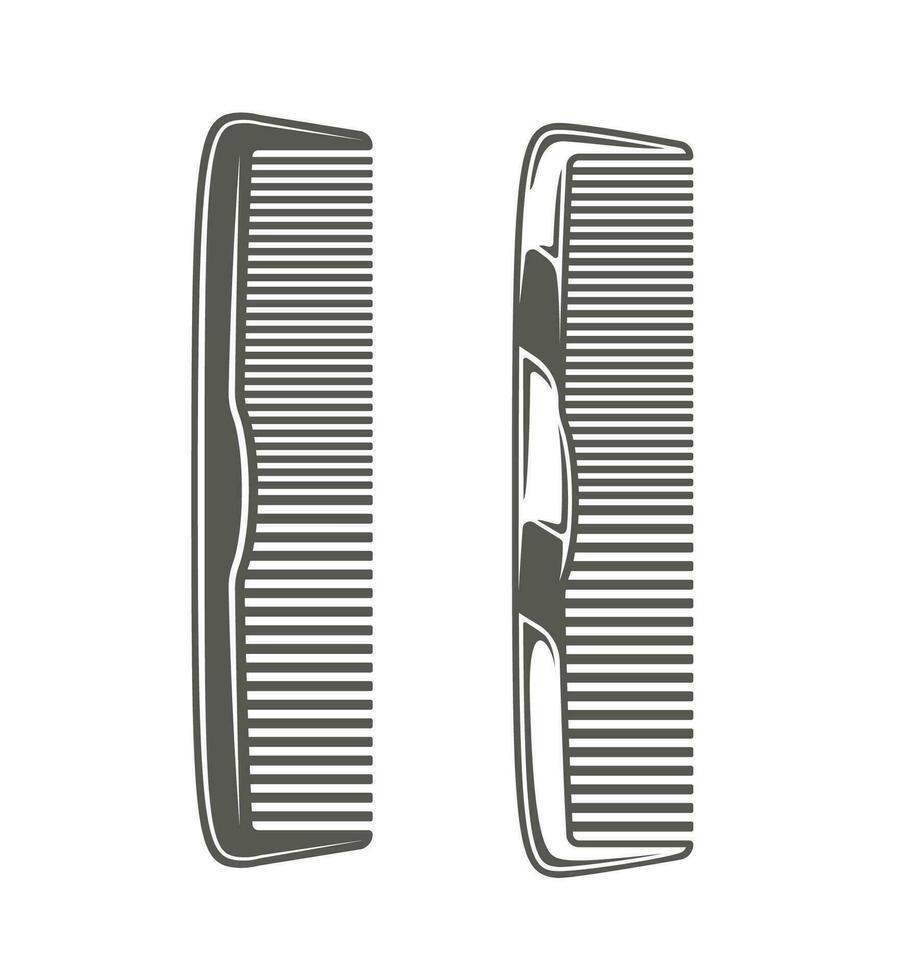 Combs isolated on white background vector