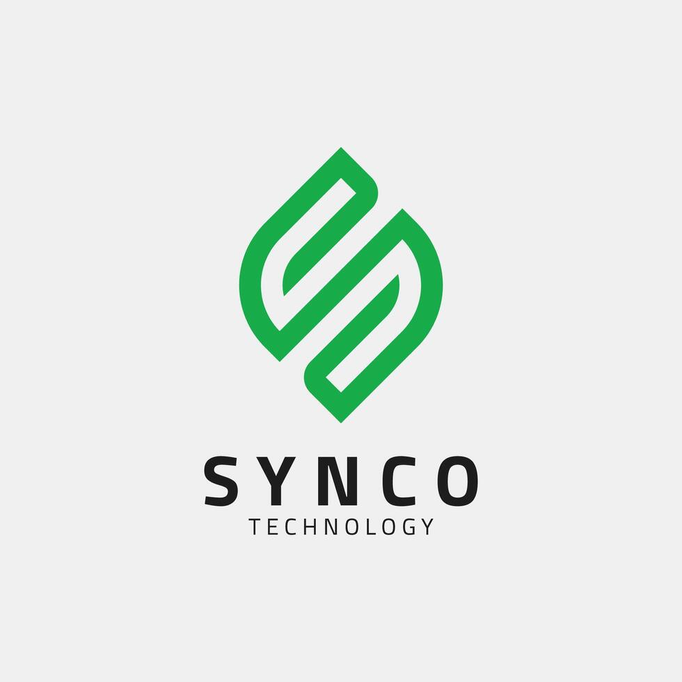 S Latter Leaf Logo, leaf icon vector