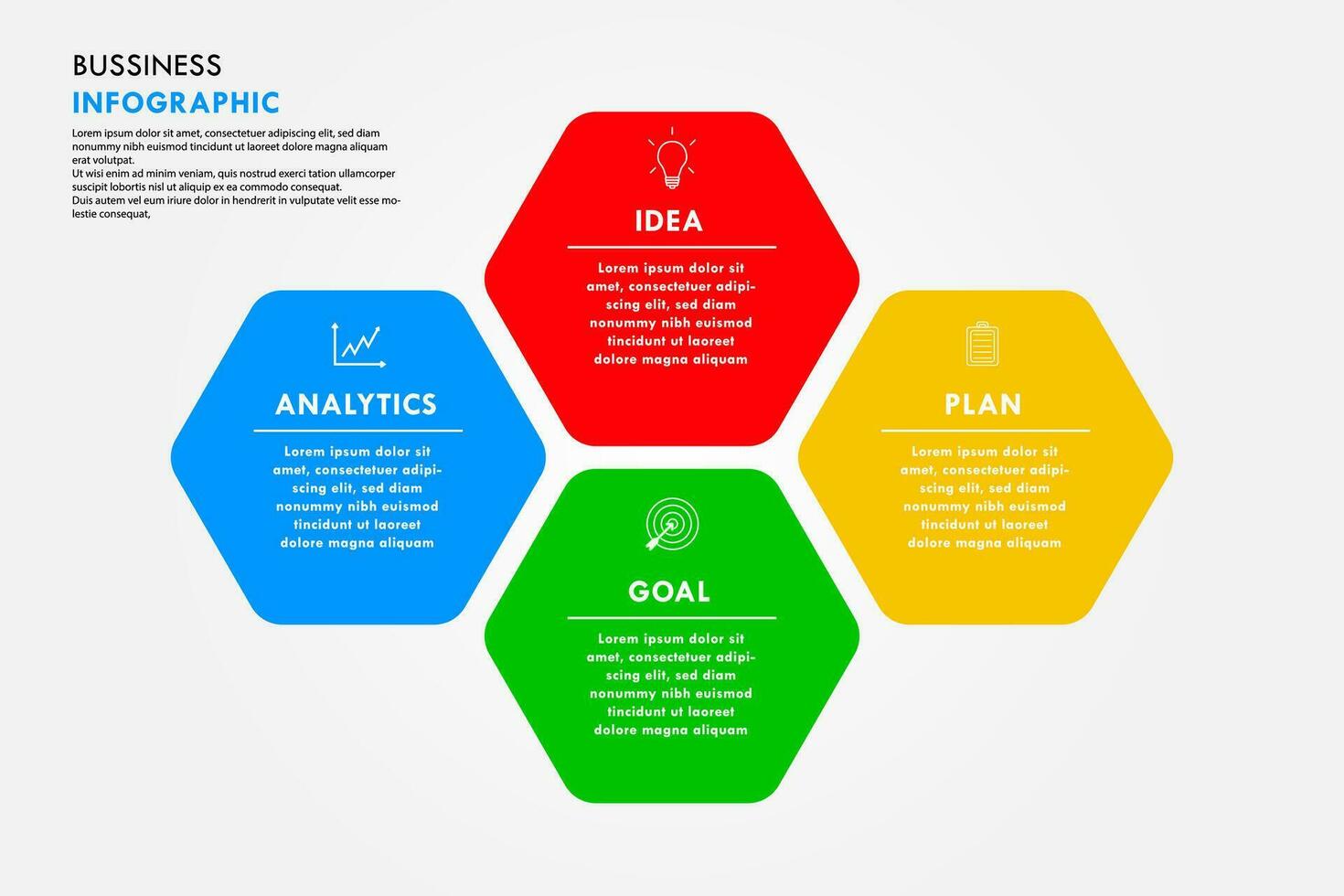 Modern infographic template. Vector design.