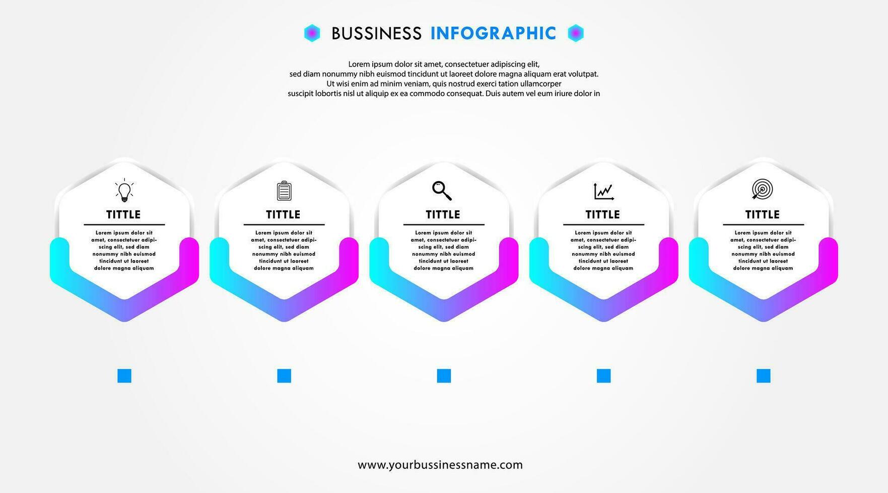 Modern infographic template. Vector design.