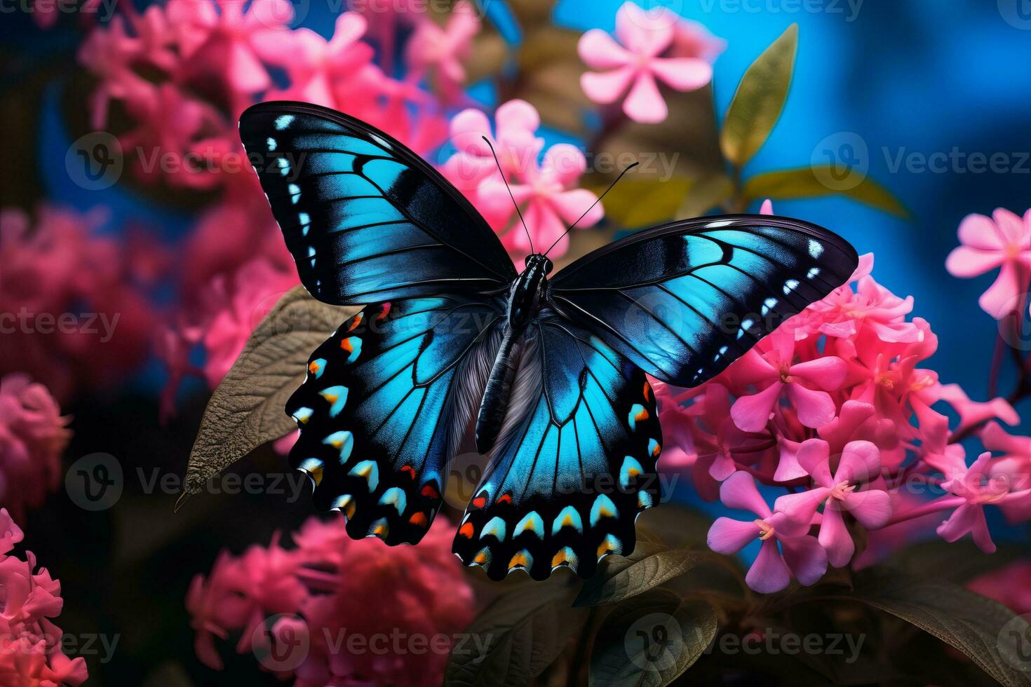 mesmerizing macro picture of a little butterfly photo