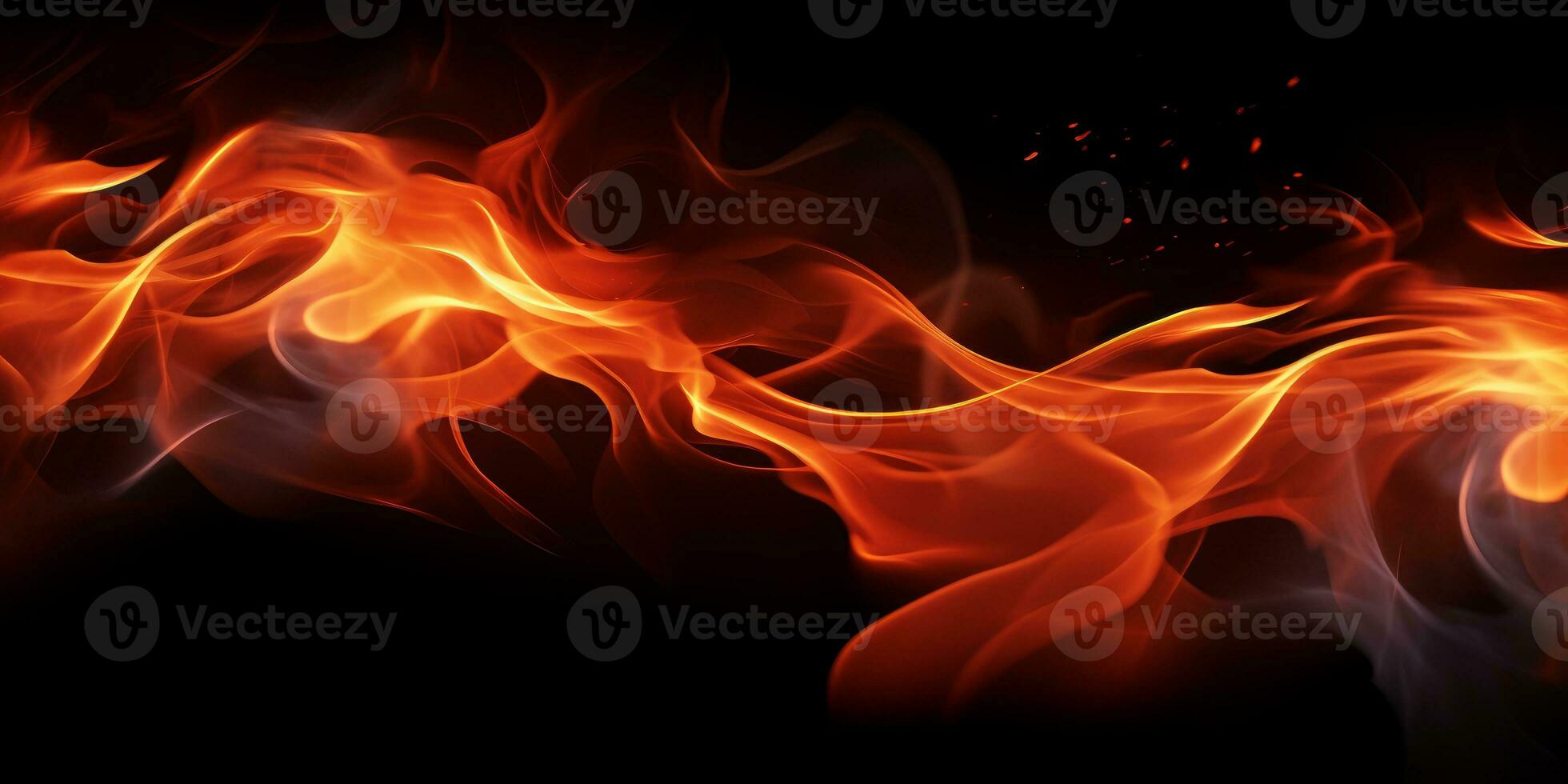 Fire wall and spark with black photo