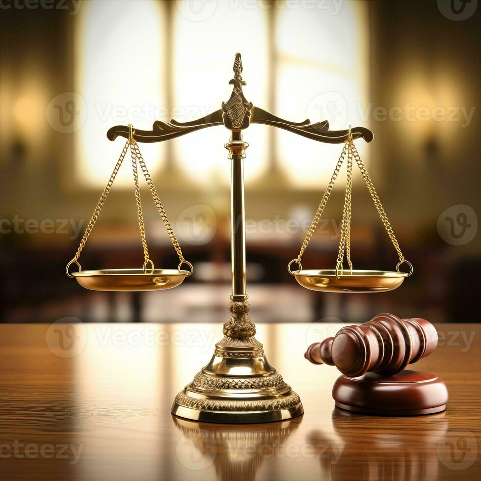 ley escamas, símbolo de justicia foto