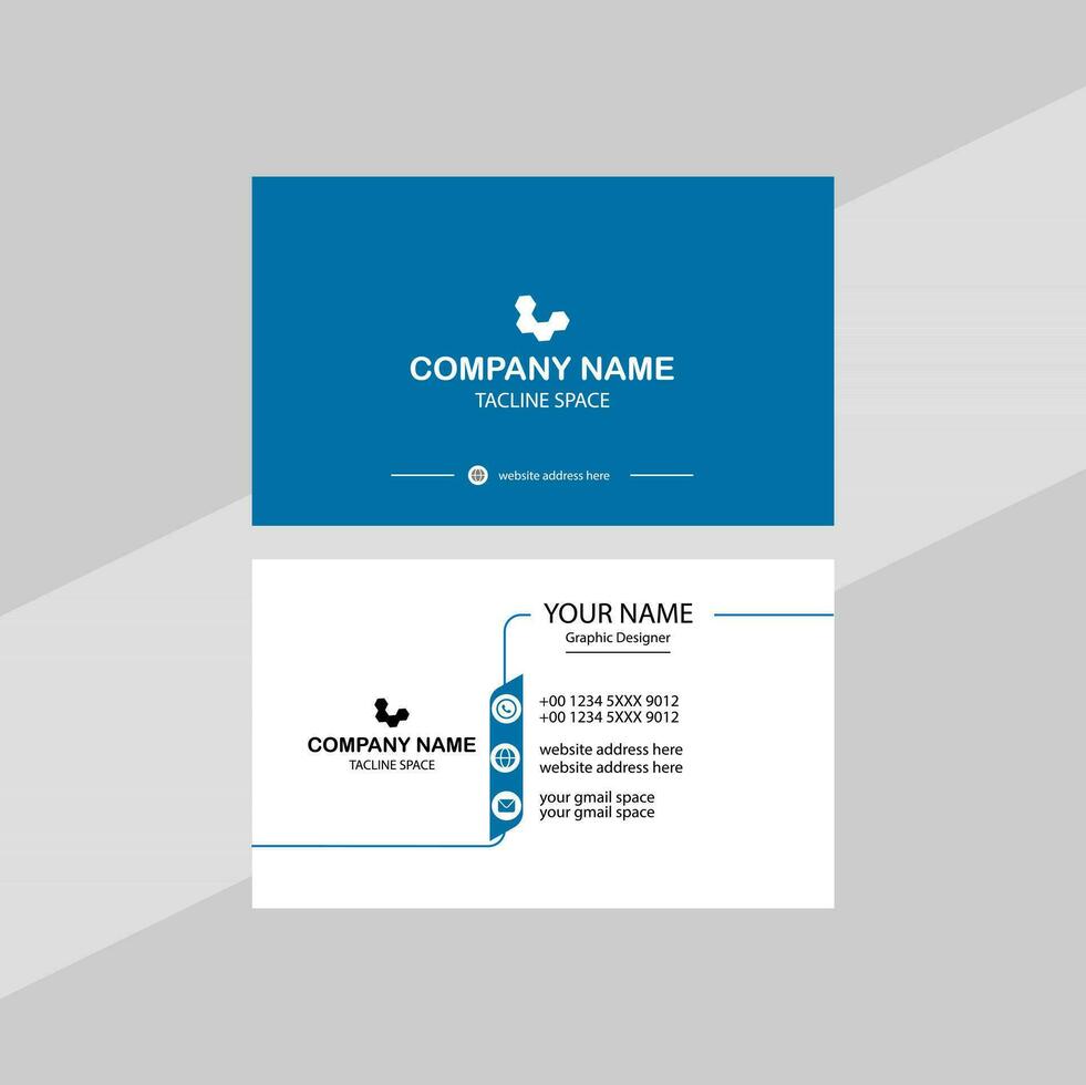 Vector Modern Creative and Clean Business Card Template.