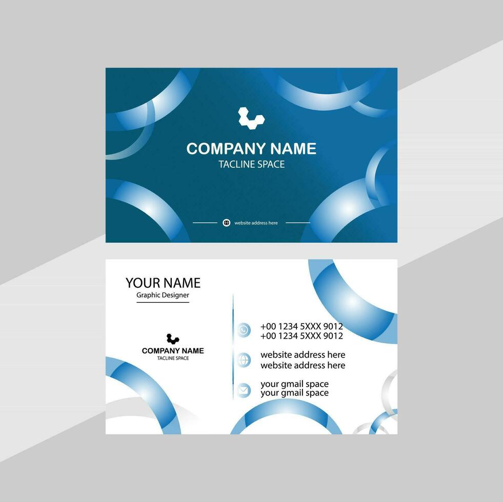 Vector Modern Creative and Clean Business Card Template.