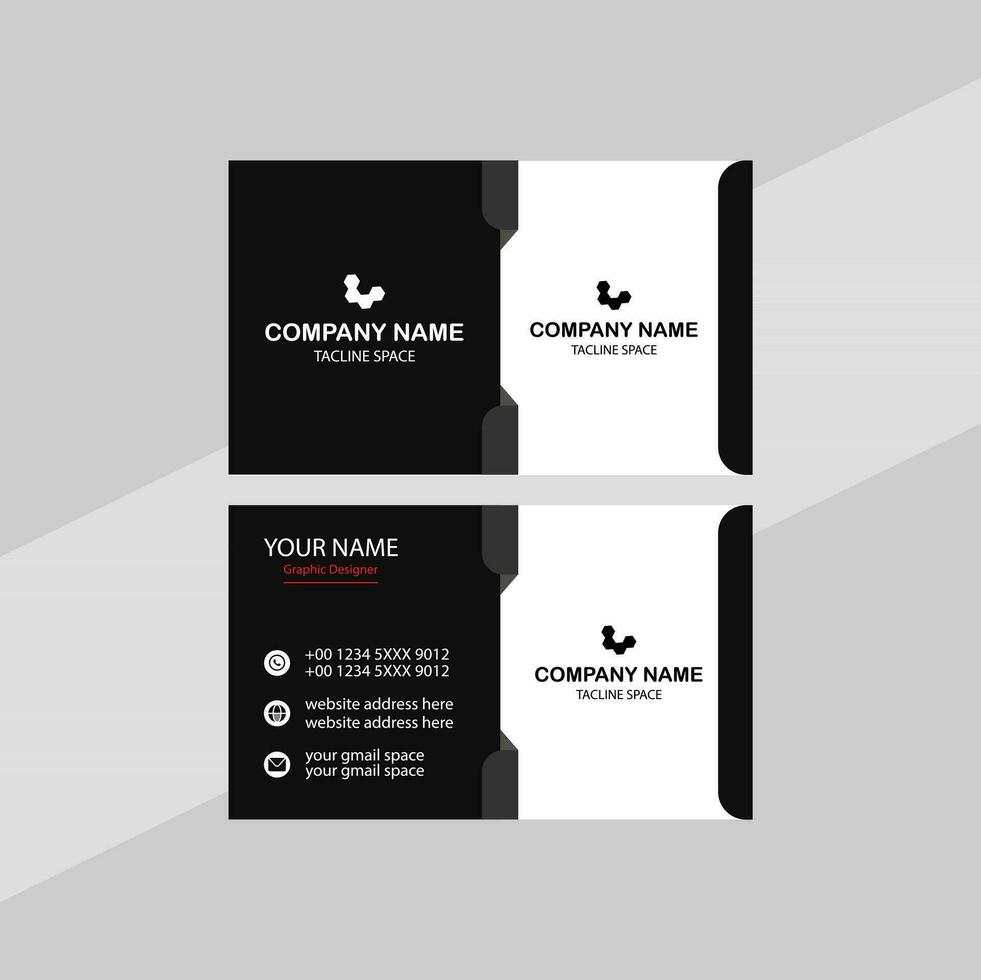 Vector Modern Creative and Clean Business Card Template.