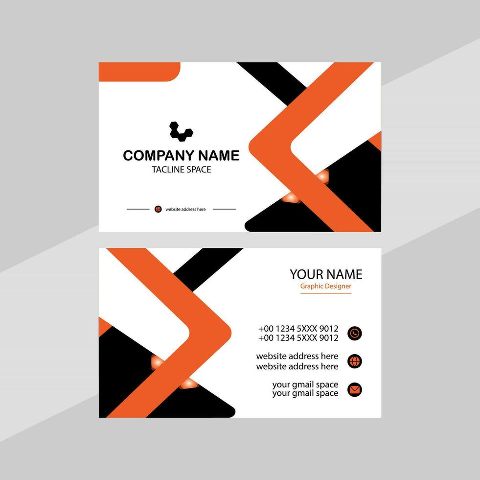 Vector Modern Creative and Clean Business Card Template.