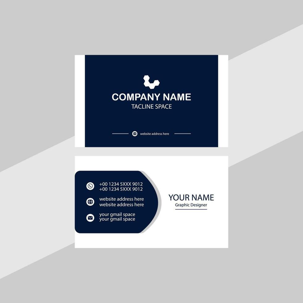 Modern business card design. vector