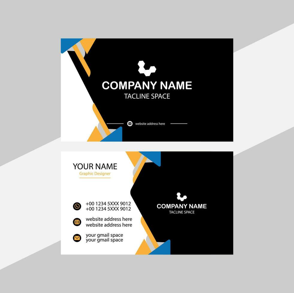 Modern business card design. vector