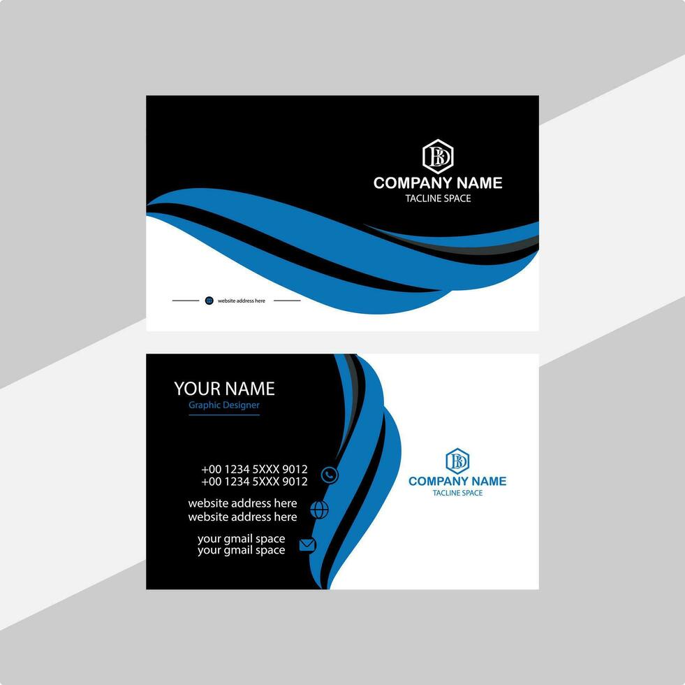 Modern business card design. vector