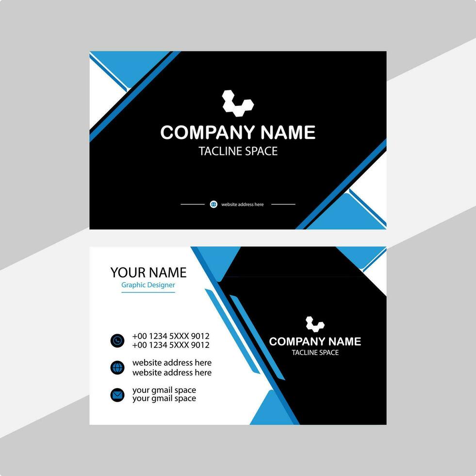 Modern business card design. vector