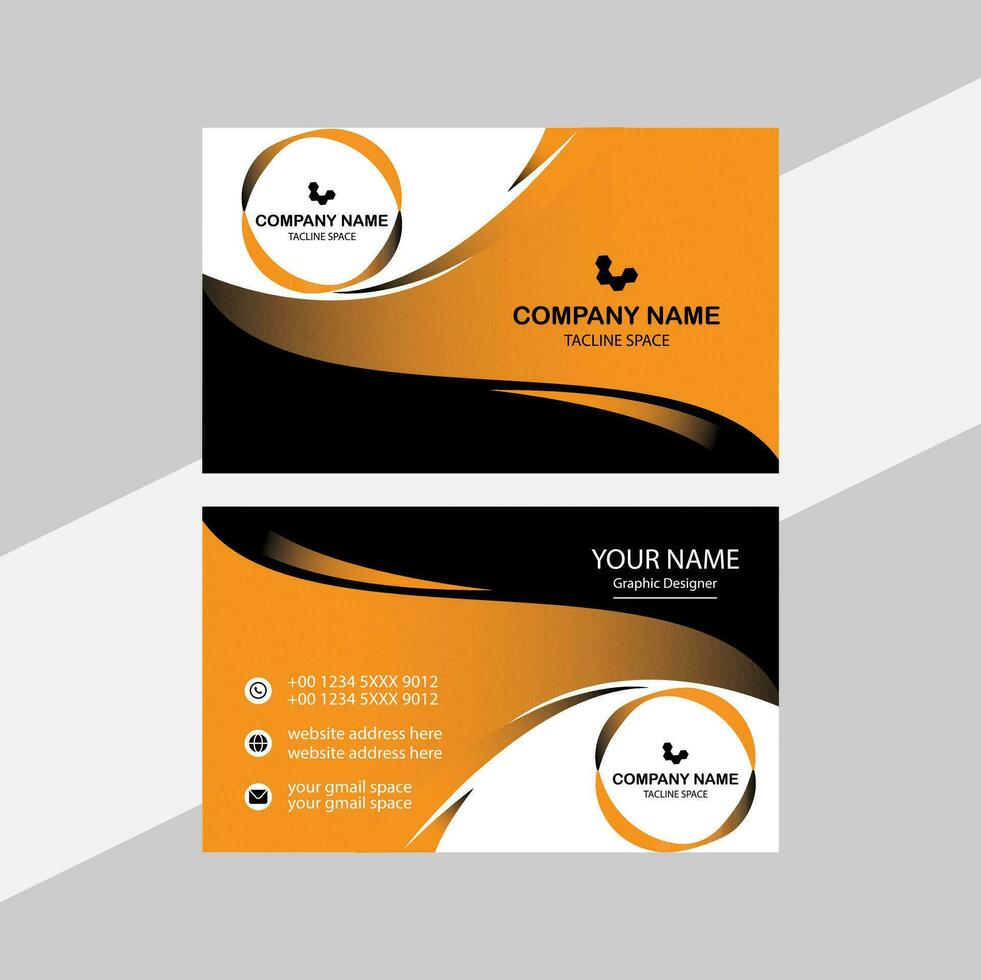 Modern business card design. vector