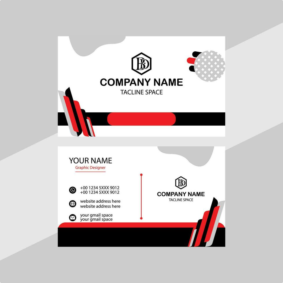 Modern business card design. vector