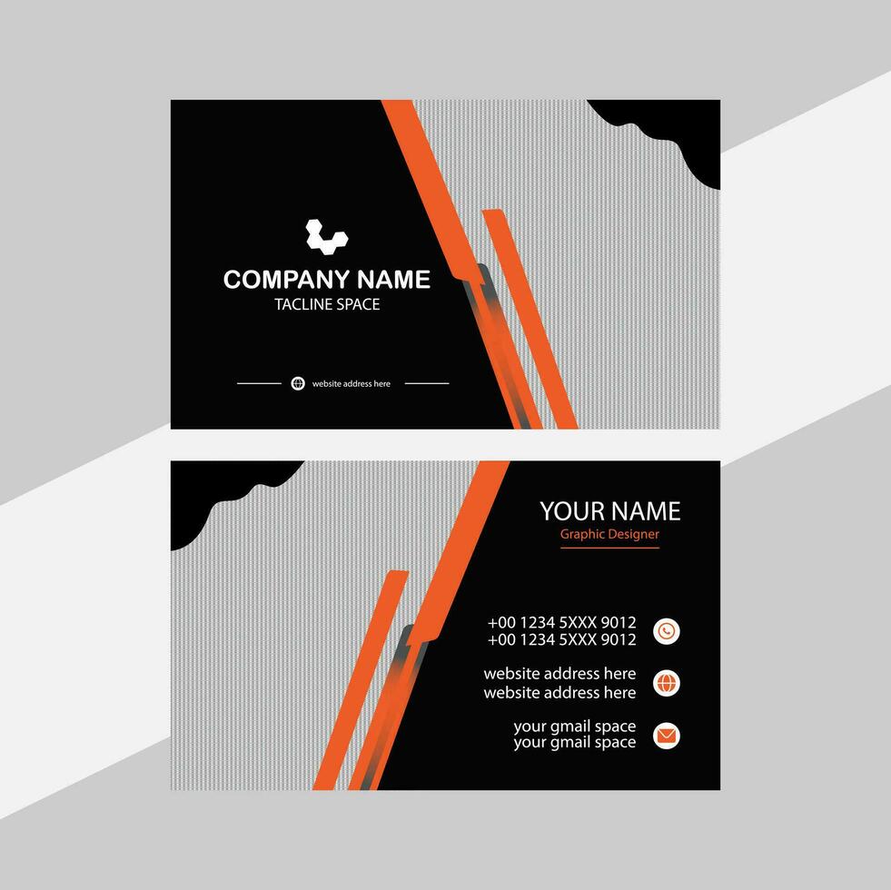 Modern business card design. vector