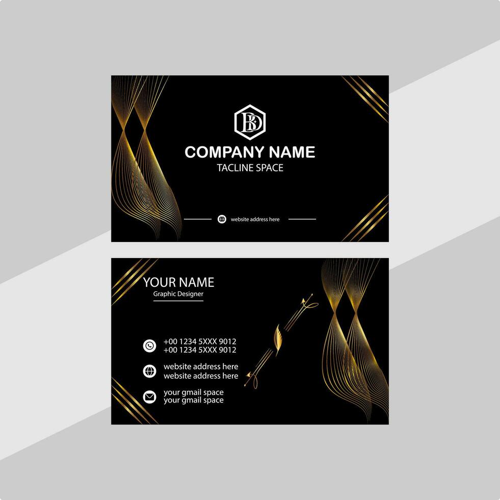 Modern business card design. vector