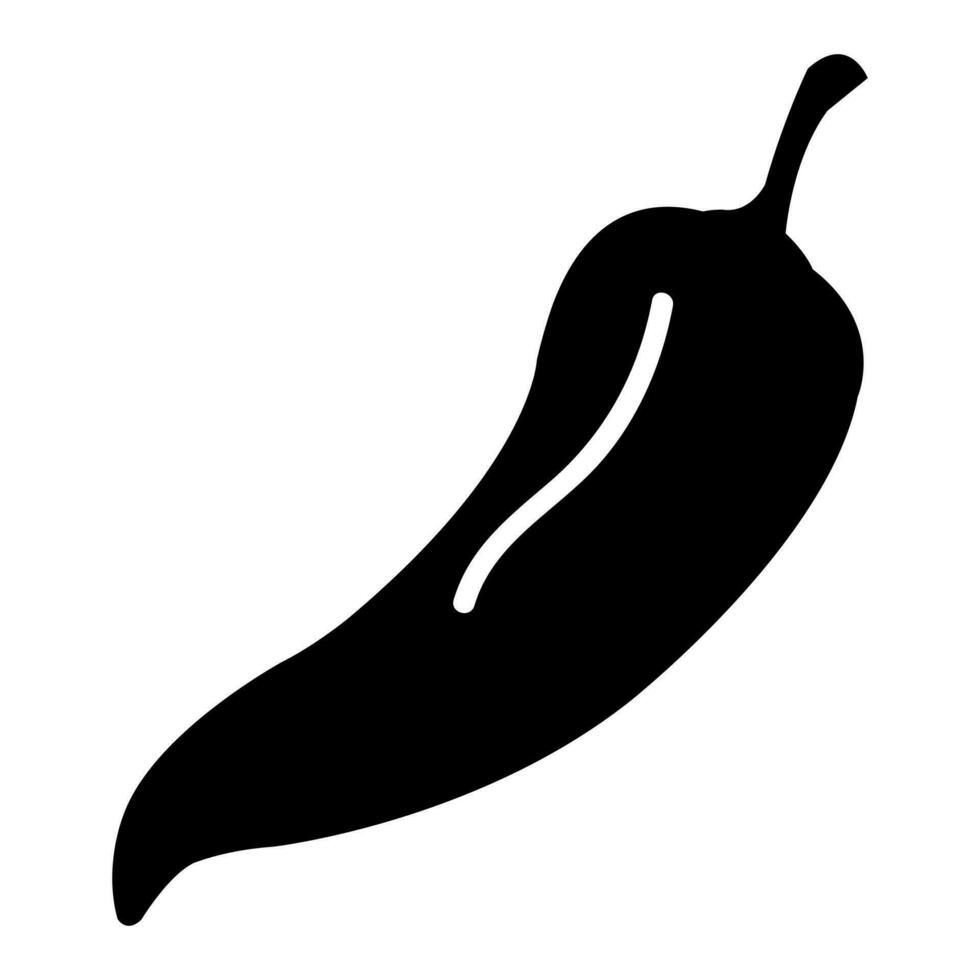 Chilli Pepper Vector Icon Design Vector