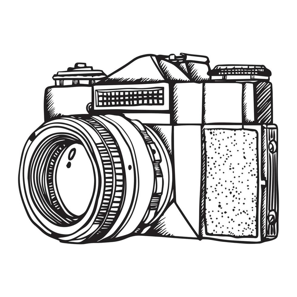 Camera icon, vector illustration stock illustration