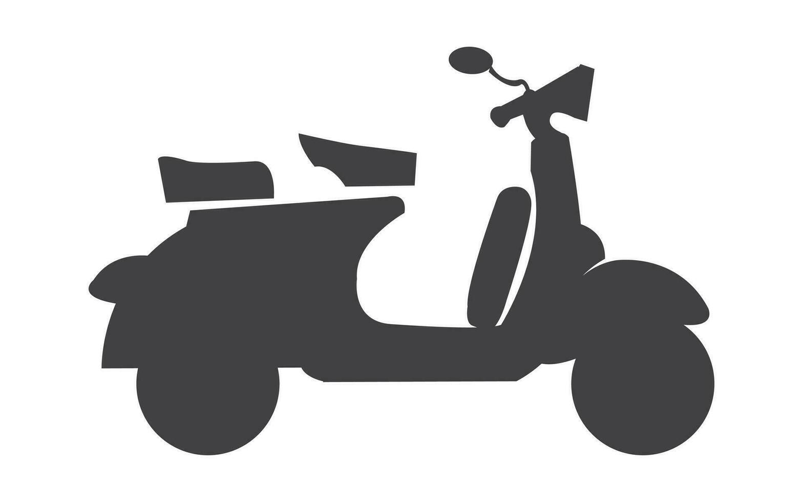 silueta motocicleta clásico Clásico motocicleta deporte Pro vector