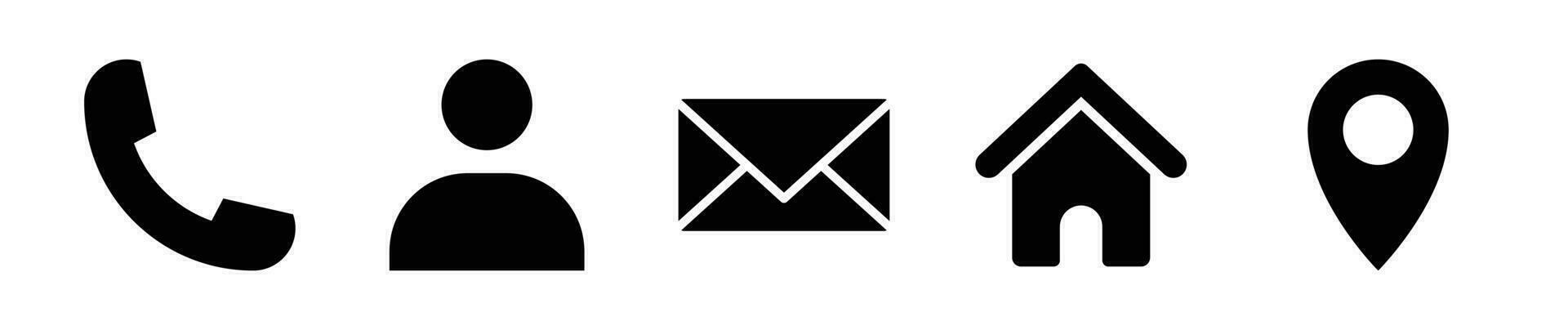Contact symbol icon set EPS10 - Vector. vector