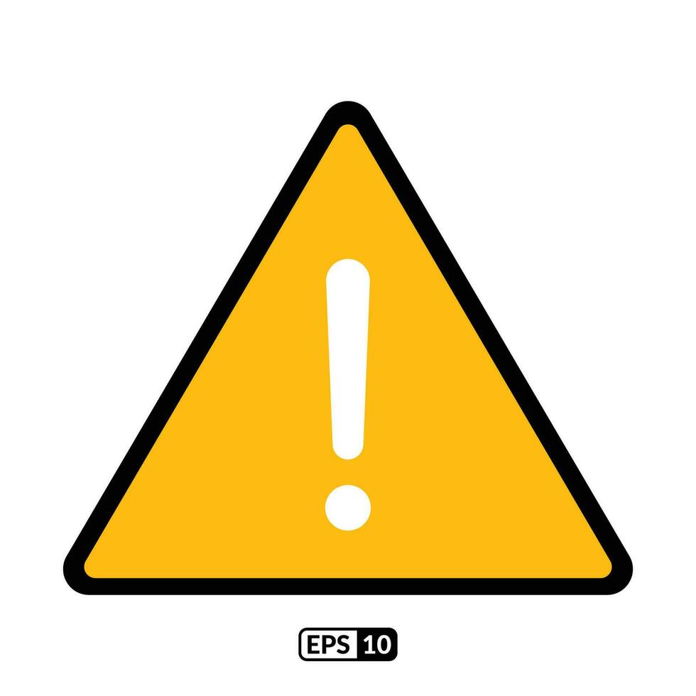 Caution color icon. vector